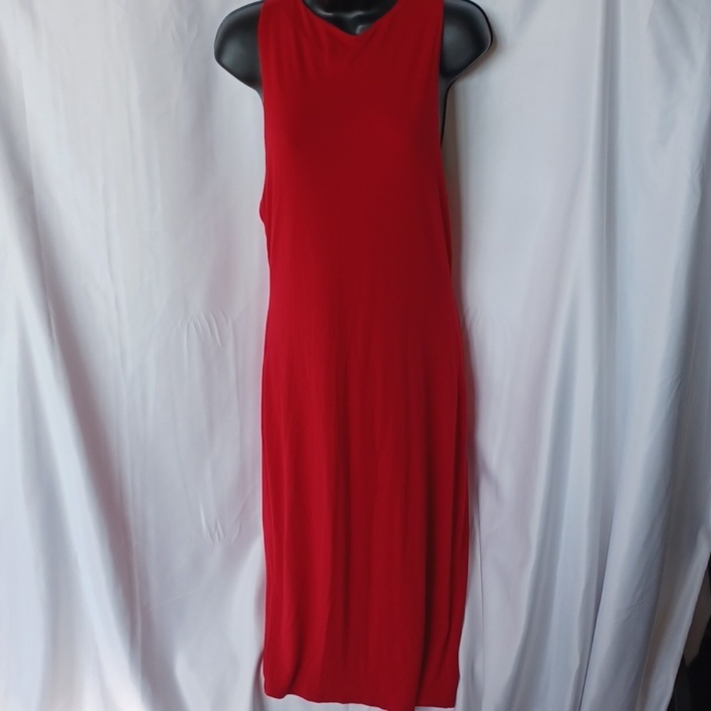 Joe & Elle Bodycon Racer Back Red Dress